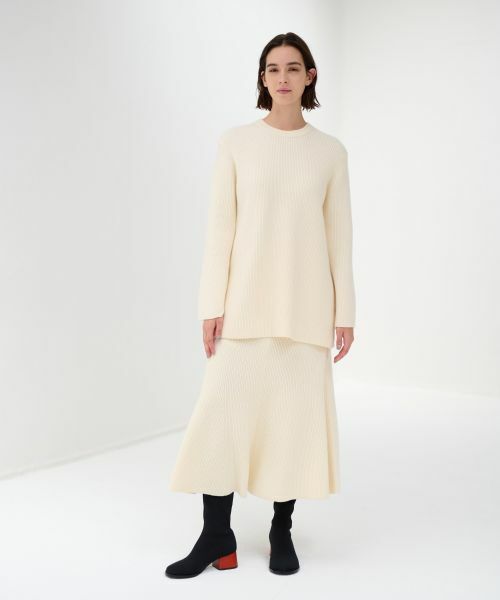 LANVIN en Bleu / ランバン オン ブルー ニット・セーター | 【セットアップ対応商品】フレアチュニックニット | 詳細2