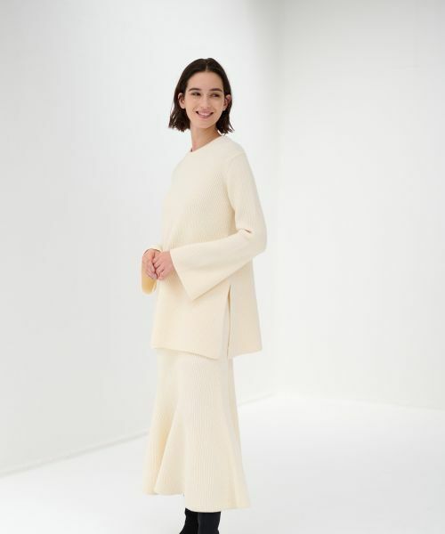 LANVIN en Bleu / ランバン オン ブルー ニット・セーター | 【セットアップ対応商品】フレアチュニックニット | 詳細3