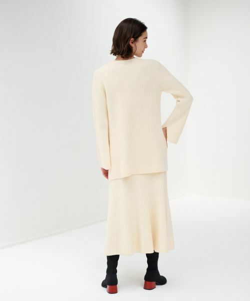 LANVIN en Bleu / ランバン オン ブルー ニット・セーター | 【セットアップ対応商品】フレアチュニックニット | 詳細4