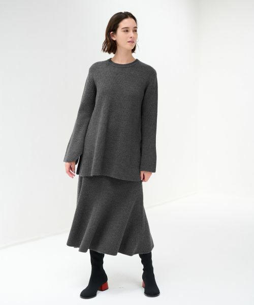 LANVIN en Bleu / ランバン オン ブルー ニット・セーター | 【セットアップ対応商品】フレアチュニックニット | 詳細5