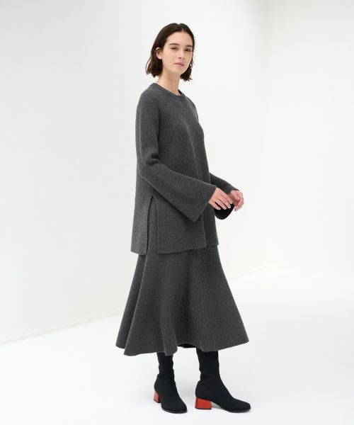 LANVIN en Bleu / ランバン オン ブルー ニット・セーター | 【セットアップ対応商品】フレアチュニックニット | 詳細7