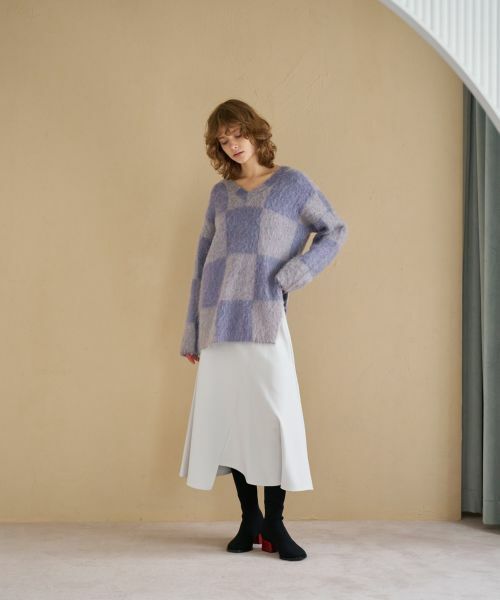 LANVIN en Bleu / ランバン オン ブルー ニット・セーター | Ｖネックシャギーニット | 詳細2