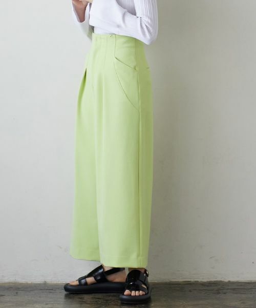 LANVIN en Bleu / ランバン オン ブルー その他パンツ | 【セットアップ対応商品】ダブルクロスクロップドパンツ | 詳細1