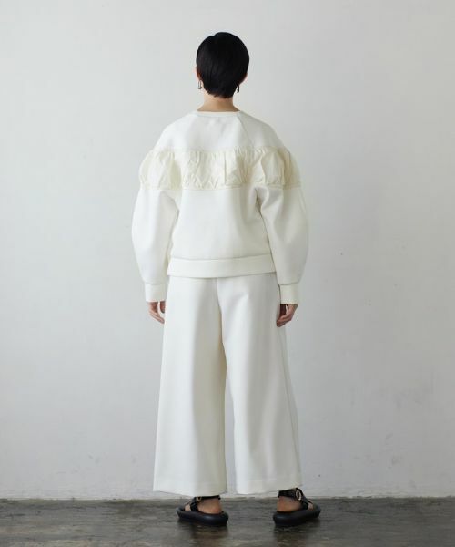 LANVIN en Bleu / ランバン オン ブルー その他パンツ | 【セットアップ対応商品】ダブルクロスクロップドパンツ | 詳細9