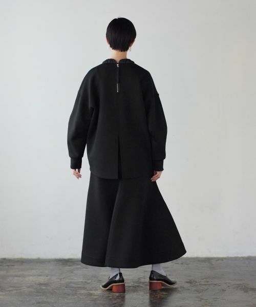 LANVIN en Bleu / ランバン オン ブルー ロング・マキシ丈スカート | ダンボールトランペットフレアスカート | 詳細11