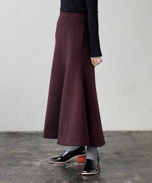 LANVIN en Bleu / ランバン オン ブルー ロング・マキシ丈スカート | ダンボールトランペットフレアスカート | 詳細3