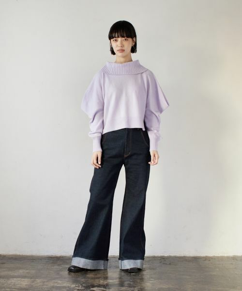 LANVIN en Bleu / ランバン オン ブルー ニット・セーター | ロールカラーニット | 詳細15