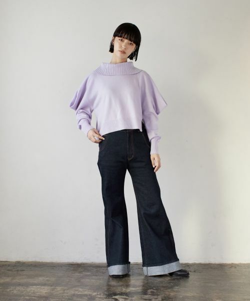 LANVIN en Bleu / ランバン オン ブルー ニット・セーター | ロールカラーニット | 詳細18