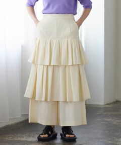 LANVIN en Bleu / ランバン オン ブルー その他パンツ | ティアードキュロットパンツ