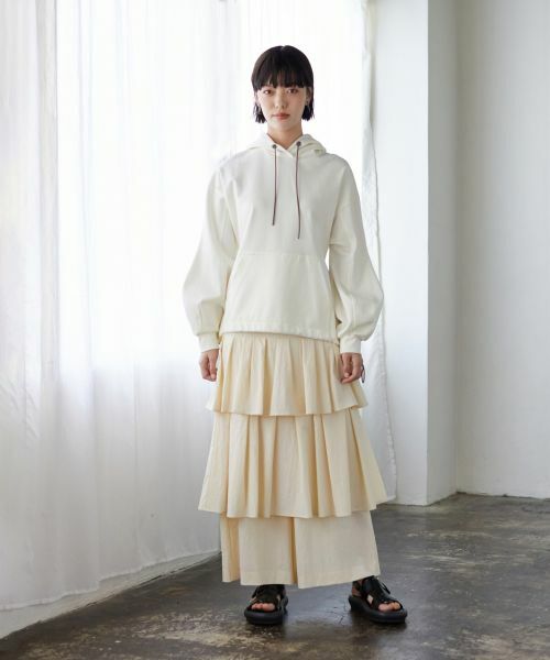 LANVIN en Bleu / ランバン オン ブルー その他パンツ | ティアードキュロットパンツ | 詳細10