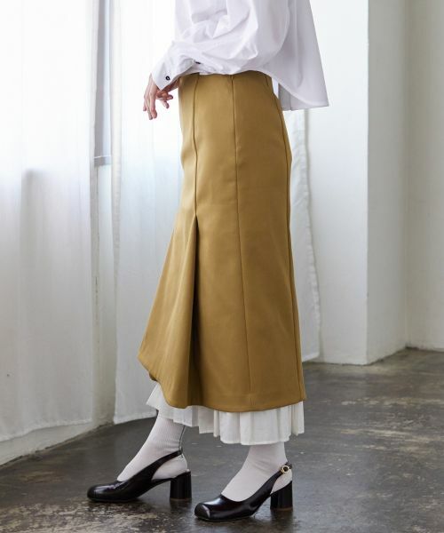 LANVIN en Bleu / ランバン オン ブルー ロング・マキシ丈スカート | プリーツヘム２ｗａｙスカート | 詳細1