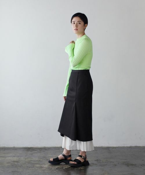 LANVIN en Bleu / ランバン オン ブルー ロング・マキシ丈スカート | プリーツヘム２ｗａｙスカート | 詳細10