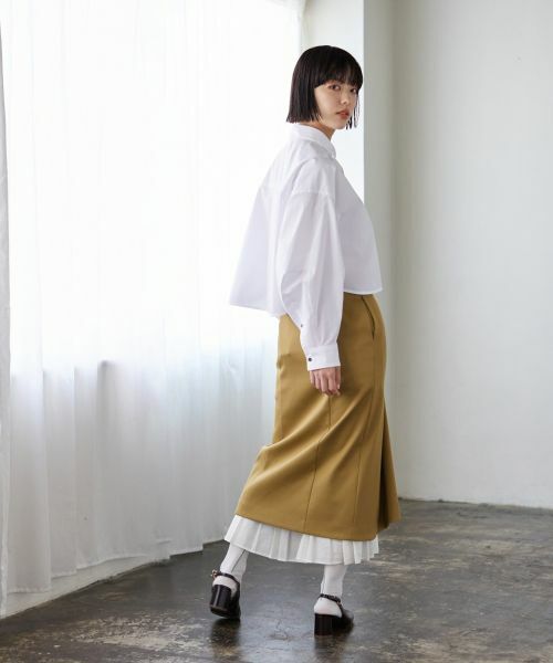 LANVIN en Bleu / ランバン オン ブルー ロング・マキシ丈スカート | プリーツヘム２ｗａｙスカート | 詳細9