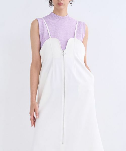 LANVIN en Bleu / ランバン オン ブルー ドレス | トリアセツイルジャンスカワンピース | 詳細12