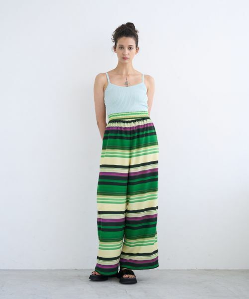 LANVIN en Bleu / ランバン オン ブルー その他パンツ | 【sweet 6月号掲載】Piscineプリントウエストゴムパンツ | 詳細1