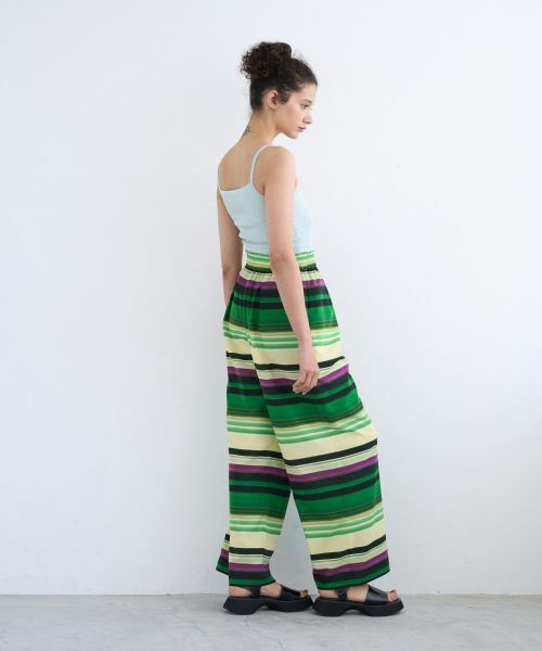 LANVIN en Bleu / ランバン オン ブルー その他パンツ | 【sweet 6月号掲載】Piscineプリントウエストゴムパンツ | 詳細3