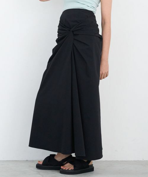 LANVIN en Bleu / ランバン オン ブルー ロング・マキシ丈スカート | ツイストドレープスカート | 詳細16