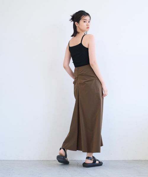 LANVIN en Bleu / ランバン オン ブルー ロング・マキシ丈スカート | ツイストドレープスカート | 詳細3