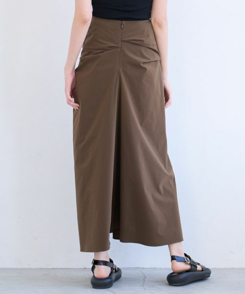 LANVIN en Bleu / ランバン オン ブルー ロング・マキシ丈スカート | ツイストドレープスカート | 詳細5