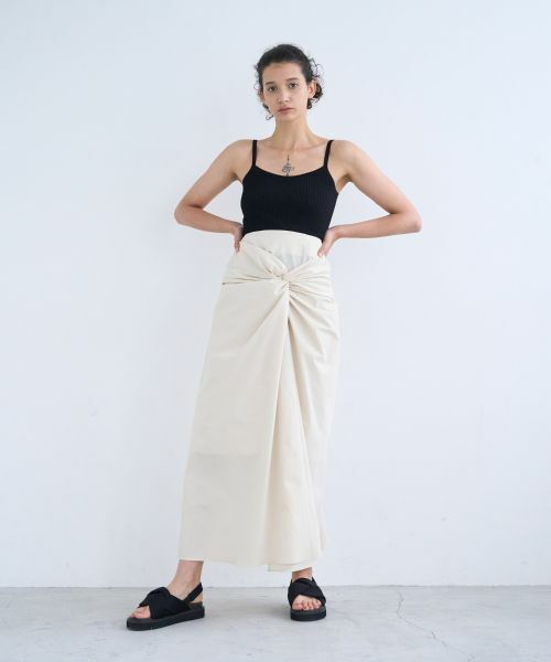 LANVIN en Bleu / ランバン オン ブルー ロング・マキシ丈スカート | ツイストドレープスカート | 詳細7