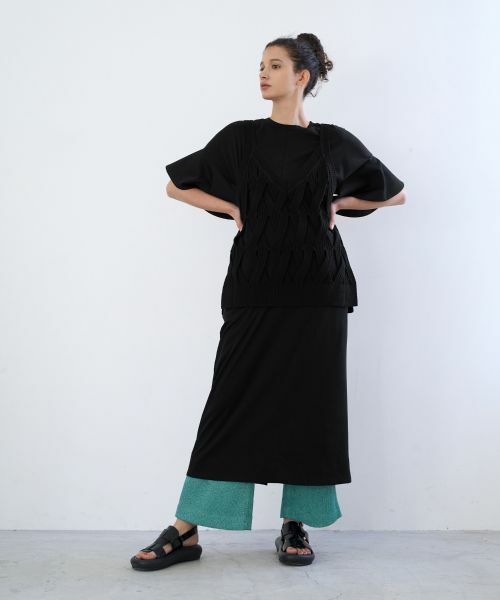 LANVIN en Bleu / ランバン オン ブルー ドレス | ラッフルスリーブワンピース | 詳細26