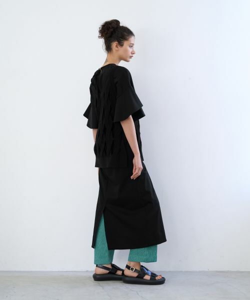 LANVIN en Bleu / ランバン オン ブルー ドレス | ラッフルスリーブワンピース | 詳細27