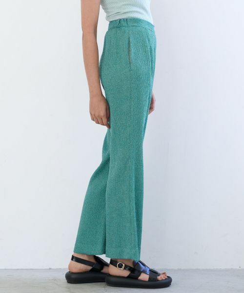 LANVIN en Bleu / ランバン オン ブルー その他パンツ | ループジャガードフレアパンツ | 詳細1