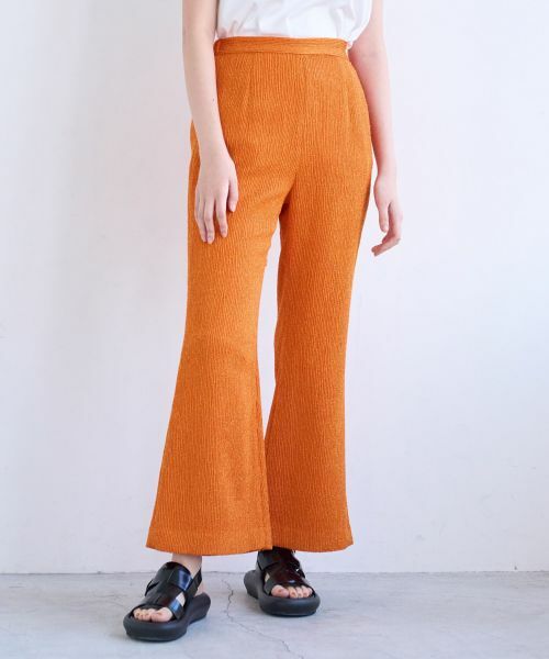 LANVIN en Bleu / ランバン オン ブルー その他パンツ | ループジャガードフレアパンツ | 詳細12