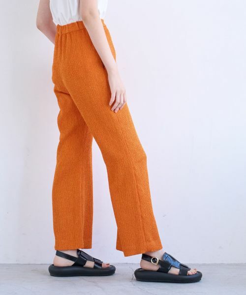 LANVIN en Bleu / ランバン オン ブルー その他パンツ | ループジャガードフレアパンツ | 詳細14