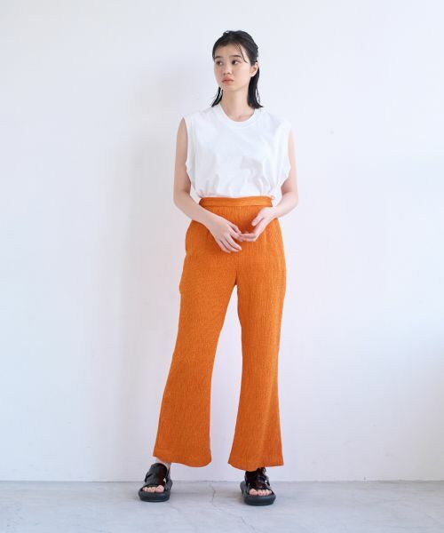 LANVIN en Bleu / ランバン オン ブルー その他パンツ | ループジャガードフレアパンツ | 詳細15