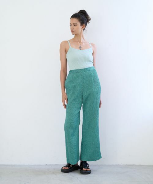 LANVIN en Bleu / ランバン オン ブルー その他パンツ | ループジャガードフレアパンツ | 詳細3