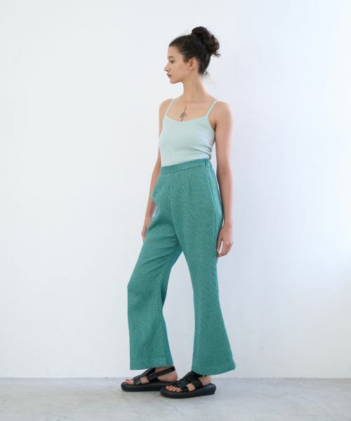 LANVIN en Bleu / ランバン オン ブルー その他パンツ | ループジャガードフレアパンツ | 詳細4