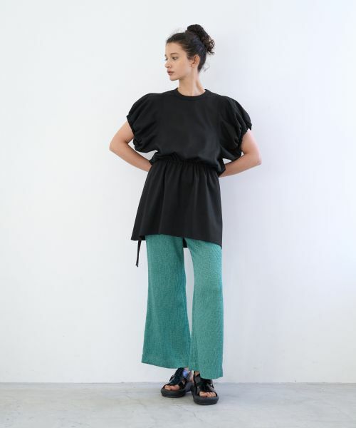 LANVIN en Bleu / ランバン オン ブルー その他パンツ | ループジャガードフレアパンツ | 詳細9