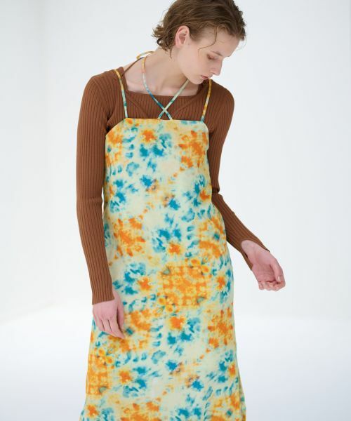 LANVIN en Bleu / ランバン オン ブルー ドレス | Kaleidoscopeプリントキャミワンピース | 詳細3