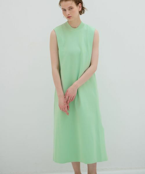 LANVIN en Bleu / ランバン オン ブルー ドレス | タックショルダーニットワンピース | 詳細5