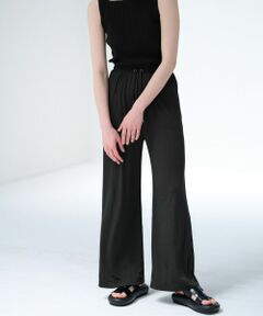 LANVIN en Bleu / ランバン オン ブルー その他パンツ | ランダムリブゴムワイドパンツ