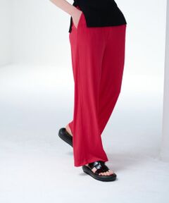 LANVIN en Bleu / ランバン オン ブルー その他パンツ | ランダムリブゴムワイドパンツ