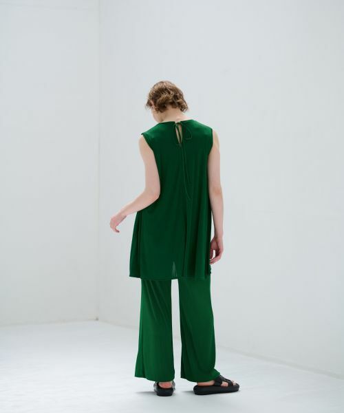 LANVIN en Bleu / ランバン オン ブルー その他パンツ | ランダムリブゴムワイドパンツ | 詳細10