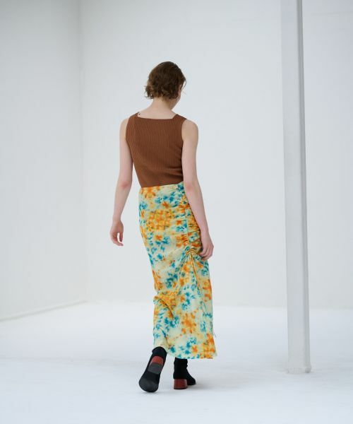 LANVIN en Bleu / ランバン オン ブルー ロング・マキシ丈スカート | 【セットアップ対応商品】Kaleidoscopeドロストタイトスカート | 詳細3