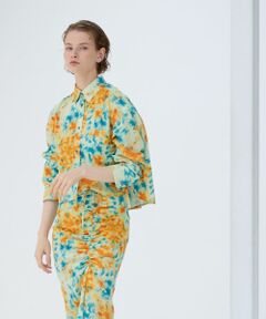 LANVIN en Bleu / ランバン オン ブルー シャツ・ブラウス | 【セットアップ対応商品】Kaleidoscopeプリントショートブラウス