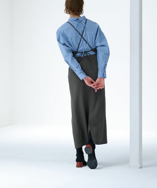 LANVIN en Bleu / ランバン オン ブルー ドレス | エプロンサロペットワンピース | 詳細3