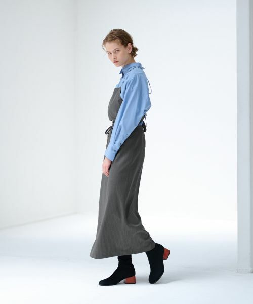 LANVIN en Bleu / ランバン オン ブルー ドレス | エプロンサロペットワンピース | 詳細4