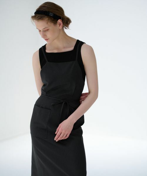 LANVIN en Bleu / ランバン オン ブルー ドレス | エプロンサロペットワンピース | 詳細5