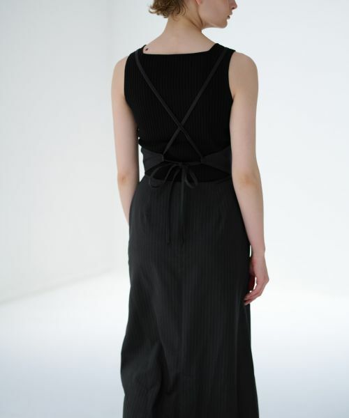 LANVIN en Bleu / ランバン オン ブルー ドレス | エプロンサロペットワンピース | 詳細9