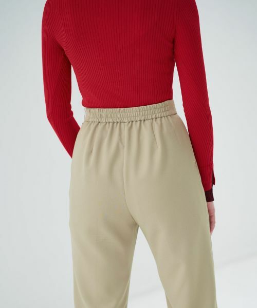 LANVIN en Bleu / ランバン オン ブルー その他パンツ | ウールカルゼテーパードパンツ | 詳細3