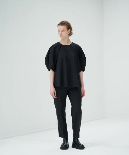 LANVIN en Bleu / ランバン オン ブルー その他パンツ | ウールカルゼテーパードパンツ | 詳細5