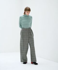 LANVIN en Bleu / ランバン オン ブルー その他パンツ | ライトウールタックワイドパンツ