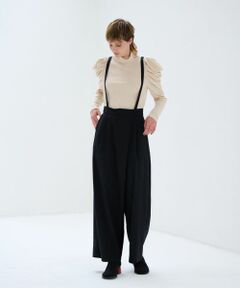 LANVIN en Bleu / ランバン オン ブルー その他パンツ | ライトウールタックワイドパンツ