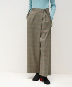 LANVIN en Bleu / ランバン オン ブルー その他パンツ | ライトウールタックワイドパンツ