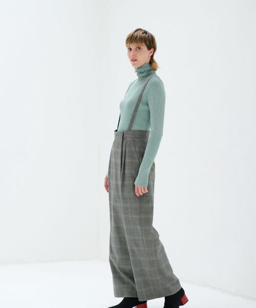 LANVIN en Bleu / ランバン オン ブルー その他パンツ | ライトウールタックワイドパンツ | 詳細2